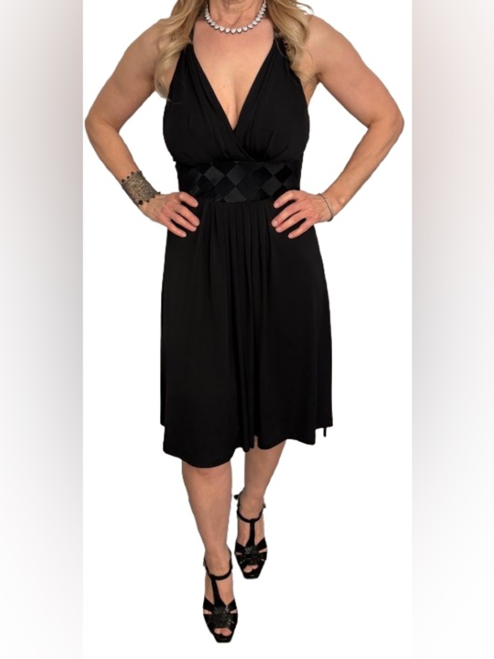 Muse Halter Style Dress With Empire Waist